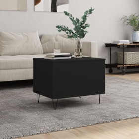 Mesa de centro madera contrachapada negro 60x44,5x45 cm en Mesas de centro | Comprar online en Foru.es