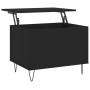 Mesa de centro madera contrachapada negro 60x44,5x45 cm en Mesas de centro | Comprar online en Foru.es