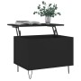 Mesa de centro madera contrachapada negro 60x44,5x45 cm en Mesas de centro | Comprar online en Foru.es