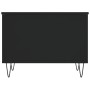 Mesa de centro madera contrachapada negro 60x44,5x45 cm en Mesas de centro | Comprar online en Foru.es