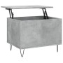Mesa de centro madera contrachapada gris hormigón 60x44,5x45 cm en Mesas de centro | Comprar online en Foru.es