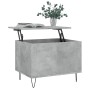 Mesa de centro madera contrachapada gris hormigón 60x44,5x45 cm en Mesas de centro | Comprar online en Foru.es