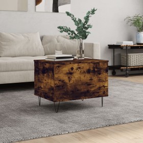 Mesa de centro madera contrachapada roble ahumado 60x44,5x45 cm en Mesas de centro | Comprar online en Foru.es