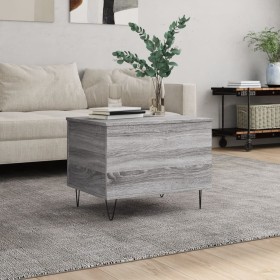 Mesa de centro madera contrachapada gris Sonoma 60x44,5x45 cm en Mesas de centro | Comprar online en Foru.es