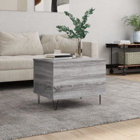 Mesa de centro madera contrachapada gris Sonoma 60x44,5x45 cm en Mesas de centro | Comprar online en Foru.es