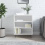 Aparador madera de ingeniería blanco brillante 57x35x70 cm de vidaXL, Aparadores - Ref: Foro24-827134, Precio: 52,94 €, Descu...