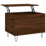 Mesa de centro madera contrachapada roble marrón 60x44,5x45 cm en Mesas de centro | Comprar online en Foru.es