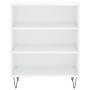 Aparador madera de ingeniería blanco brillante 57x35x70 cm de vidaXL, Aparadores - Ref: Foro24-827134, Precio: 52,94 €, Descu...