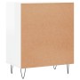 Aparador madera de ingeniería blanco brillante 57x35x70 cm de vidaXL, Aparadores - Ref: Foro24-827134, Precio: 52,94 €, Descu...