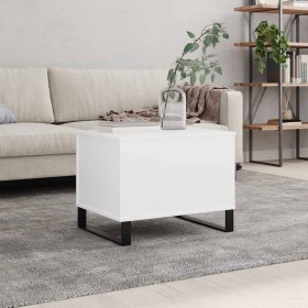 Mesa de centro madera contrachapada blanco 60x44,5x45 cm en Mesas de centro | Comprar online en Foru.es