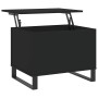 Mesa de centro madera contrachapada negro 60x44,5x45 cm en Mesas de centro | Comprar online en Foru.es