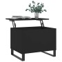 Mesa de centro madera contrachapada negro 60x44,5x45 cm en Mesas de centro | Comprar online en Foru.es