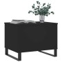 Mesa de centro madera contrachapada negro 60x44,5x45 cm en Mesas de centro | Comprar online en Foru.es