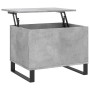 Mesa de centro madera contrachapada gris hormigón 60x44,5x45 cm en Mesas de centro | Comprar online en Foru.es