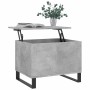 Mesa de centro madera contrachapada gris hormigón 60x44,5x45 cm en Mesas de centro | Comprar online en Foru.es