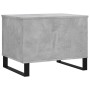 Mesa de centro madera contrachapada gris hormigón 60x44,5x45 cm en Mesas de centro | Comprar online en Foru.es
