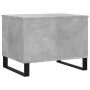Mesa de centro madera contrachapada gris hormigón 60x44,5x45 cm en Mesas de centro | Comprar online en Foru.es
