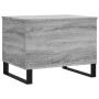Mesa de centro madera contrachapada gris Sonoma 60x44,5x45 cm en Mesas de centro | Comprar online en Foru.es