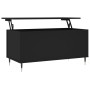 Mesa de centro madera contrachapada negro 90x44,5x45 cm en Mesas de centro | Comprar online en Foru.es
