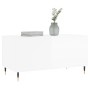 Mesa de centro madera contrachapada blanco brillo 90x44,5x45 cm en Mesas de centro | Comprar online en Foru.es