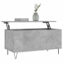 Mesa de centro madera contrachapada gris hormigón 90x44,5x45 cm en Mesas de centro | Comprar online en Foru.es