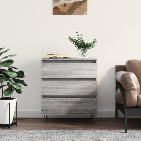 Aparador de madera contrachapada gris Sonoma 60x35x70 cm de vidaXL, Aparadores - Ref: Foro24-827186, Precio: 77,51 €, Descuen...