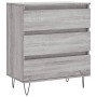 Aparador de madera contrachapada gris Sonoma 60x35x70 cm de vidaXL, Aparadores - Ref: Foro24-827186, Precio: 77,51 €, Descuen...