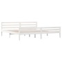 Estructura de cama madera maciza blanco Supe King 180x200 cm de vidaXL, Camas y somieres - Ref: Foro24-814835, Precio: 131,90...