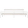 Estructura de cama madera maciza blanco Supe King 180x200 cm de vidaXL, Camas y somieres - Ref: Foro24-814835, Precio: 131,90...