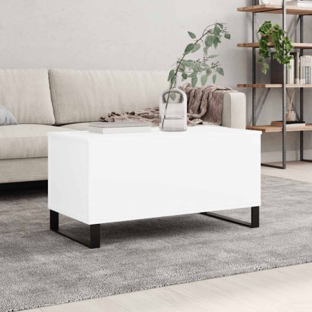 Mesa de centro madera contrachapada blanco 90x44,5x45 cm en Mesas de centro | Comprar online en Foru.es