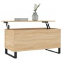 Mesa de centro madera contrachapada roble Sonoma 90x44,5x45 cm en Mesas de centro | Comprar online en Foru.es