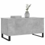 Mesa de centro madera contrachapada gris hormigón 90x44,5x45 cm en Mesas de centro | Comprar online en Foru.es