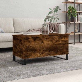 Mesa de centro madera contrachapada roble ahumado 90x44,5x45 cm en Mesas de centro | Comprar online en Foru.es