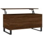 Mesa de centro madera contrachapada roble marrón 90x44,5x45 cm en Mesas de centro | Comprar online en Foru.es