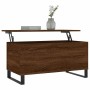 Mesa de centro madera contrachapada roble marrón 90x44,5x45 cm en Mesas de centro | Comprar online en Foru.es