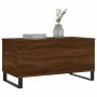 Mesa de centro madera contrachapada roble marrón 90x44,5x45 cm en Mesas de centro | Comprar online en Foru.es