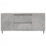 Mesa de centro madera ingeniería gris hormigón 102x44,5x50 cm en Mesas de centro | Comprar online en Foru.es
