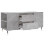 Mesa de centro madera ingeniería gris hormigón 102x44,5x50 cm en Mesas de centro | Comprar online en Foru.es