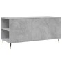Mesa de centro madera ingeniería gris hormigón 102x44,5x50 cm en Mesas de centro | Comprar online en Foru.es