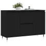 Aparador de madera de ingeniería negro 104x35x70 cm de vidaXL, Aparadores - Ref: Foro24-827197, Precio: 101,69 €, Descuento: %