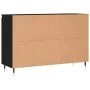 Aparador de madera de ingeniería negro 104x35x70 cm de vidaXL, Aparadores - Ref: Foro24-827197, Precio: 101,69 €, Descuento: %