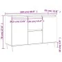 Aparador de madera de ingeniería negro 104x35x70 cm de vidaXL, Aparadores - Ref: Foro24-827197, Precio: 101,69 €, Descuento: %