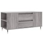 Mesa de centro madera de ingeniería gris Sonoma 102x44,5x50 cm en Mesas de centro | Comprar online en Foru.es