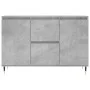 Aparador de madera de ingeniería gris hormigón 104x35x70 cm de vidaXL, Aparadores - Ref: Foro24-827200, Precio: 91,96 €, Desc...