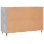 Aparador de madera de ingeniería gris hormigón 104x35x70 cm de vidaXL, Aparadores - Ref: Foro24-827200, Precio: 94,86 €, Desc...