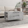 Mesa de centro madera ingeniería gris hormigón 102x44,5x50 cm en Mesas de centro | Comprar online en Foru.es