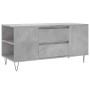Mesa de centro madera ingeniería gris hormigón 102x44,5x50 cm en Mesas de centro | Comprar online en Foru.es