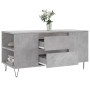 Mesa de centro madera ingeniería gris hormigón 102x44,5x50 cm en Mesas de centro | Comprar online en Foru.es