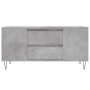 Mesa de centro madera ingeniería gris hormigón 102x44,5x50 cm en Mesas de centro | Comprar online en Foru.es