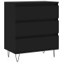 Aparador de madera contrachapada negro 60x35x70 cm de vidaXL, Aparadores - Ref: Foro24-827181, Precio: 81,36 €, Descuento: %